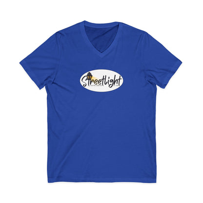 Unisex Jersey Short Sleeve V-Neck Tee