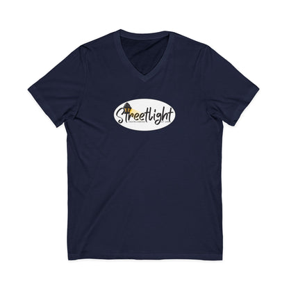 Unisex Jersey Short Sleeve V-Neck Tee