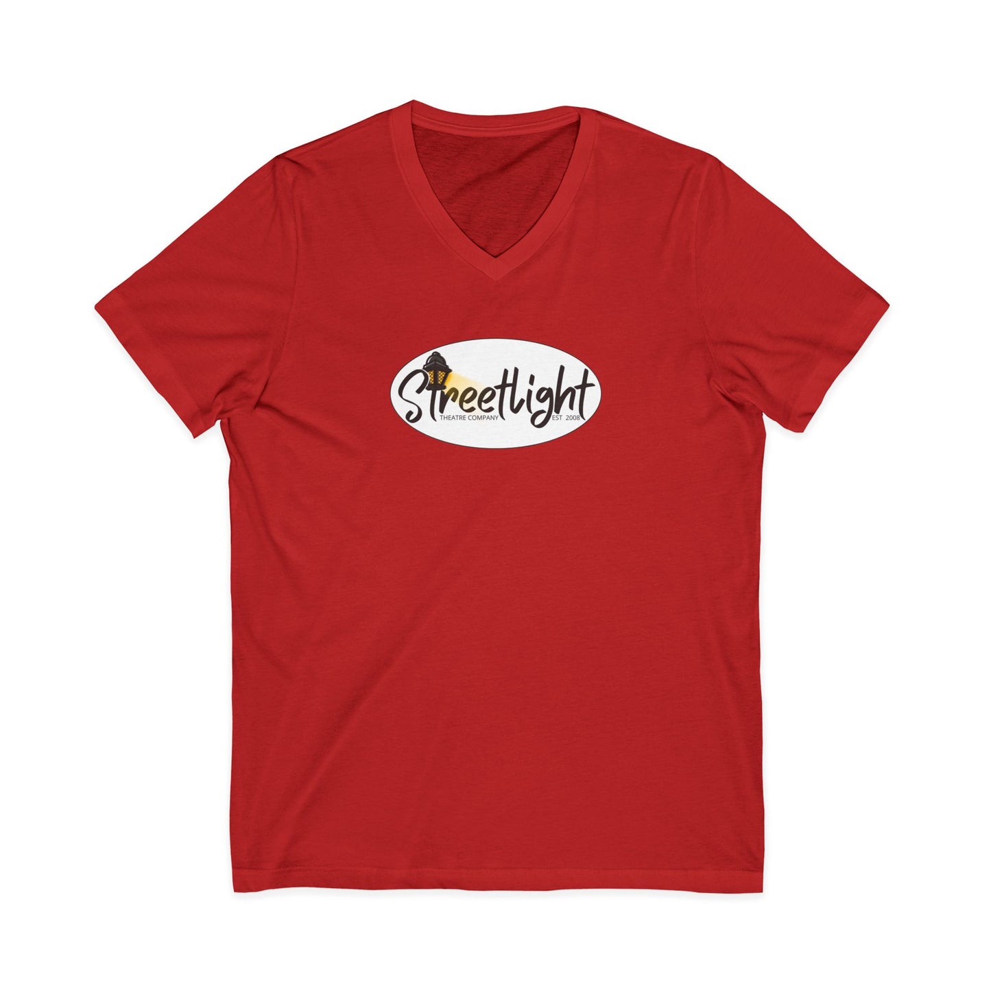 Unisex Jersey Short Sleeve V-Neck Tee