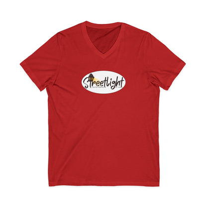 Unisex Jersey Short Sleeve V-Neck Tee