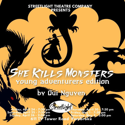 She Kills Monsters: Young Adventurers Edition - Friday, May 1 @ 7:30 pm